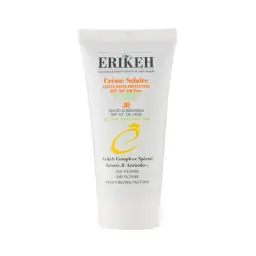 ضد آفتاب فلوئیدی با SPF50 رنگی بژ روشن بدون چربی مناسب پوست چرب و دارای آکنه حجم 50 میل اریکه