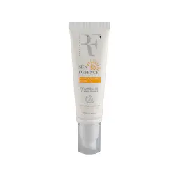 کرم ضد آفتاب با SPF50 بی رنگ مناسب پوست خشک و حساس حجم 50 میل آر اف