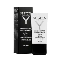 کرم ضد آفتاب با SPF50 مدل Skin Defense حجم 40 میل سبیکتا
