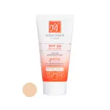 کرم ضد آفتاب با SPF60 کرم پودری رنگی بدون چربی حجم 50 میل مای