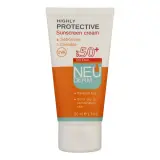 کرم ضد آفتاب با SPF50+ بی رنگ بدون چربی حجم 50 میل نئودرم