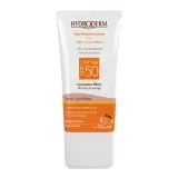 کرم ضد آفتاب با SPF50 رنگی بژ روشن بدون چربی حجم 40 میل هیدرودرم