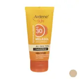 کرم ضد آفتاب و ضد لک با SPF30 رنگی بژ طبیعی مدل Melasol حجم 50 میل آردن سان