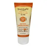 فلوئید ضد آفتاب با SPF50 بی رنگ بدون چربی مناسب پوست چرب حجم 50 میل سان سیف