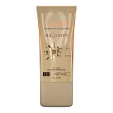 ضد آفتاب کرم پودری همراه پرایمر با SPF50 رنگی بژ عاجی کد NC10 مکی سان حجم 40 میل سان سیف