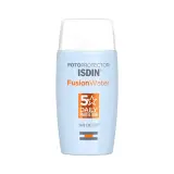 کرم ضد آفتاب با SPF50 بی رنگ مدل Fusion Water مناسب انواع پوست حجم 50 میل ایزدین