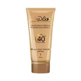 ضد آفتاب کرم پودری با SPF40 رنگی بژ روشن مناسب انواع پوست حجم 30 میل مدیسان