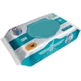 دستمال مرطوب کودک مدل سولینا فیروزه ای بسته 72 عددی سون کویین