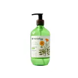 مایع دستشویی آروما تراپی چای سیاه و گل همیشه بهار حجم 500 میل هندولوژی