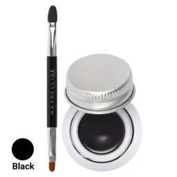 خط چشم ژلهای کاسهای مدل Lasting Drama رنگ Noir Black میبلین