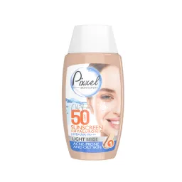 کرم ضد آفتاب با SPF50 رنگی بژ روشن مناسب پوست چرب حجم 50 میل پیکسل