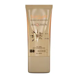 ضدآفتاب رنگی SPF50 فاقد چربی بژ ابریشمی کد NW15 حجم 40 میل سان سیف