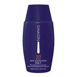 کرم ضد آفتاب با SPF50 مناسب آقایان مدل 3 در 1 حجم 50 میل ژیناژن