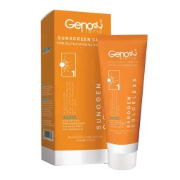 ضدآفتاب SPF50 چرب بی رنگ حجم 50 میل ژنو بایوتیک