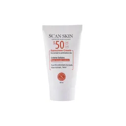 کرم ضدآفتاب SPF50 مناسب پوستهای نرمال تا مختلط رنگی حجم 40 میل اسکن اسکین