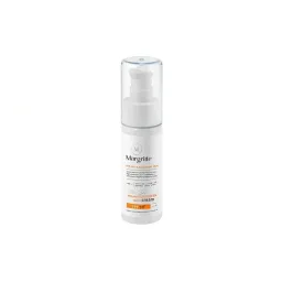 کرم ضدآفتاب و روشنکننده SPF50 مناسب پوستهای چرب و مستعد آکنه بژ روشن حجم 50 میل مارگریت