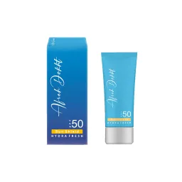 کرم ژل ضد‌آفتاب و مرطوب‌کننده SPF50 فاقد رنگ مناسب پوست‌های خشک و حساس حجم 40 میل آفره دخت