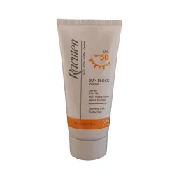 ضد آفتاب با SPF50 بی رنگ مناسب پوست چرب و مختلط حجم 50 میل راکوتن