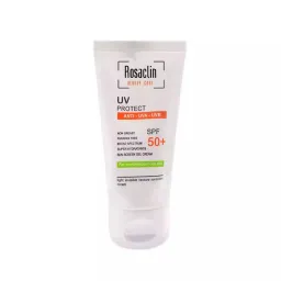 کرم ضد آفتاب با SPF50 بی رنگ مناسب پوست چرب و مختلط حجم 40 میل رزاکلین