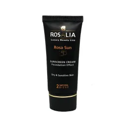 کرم ضد آفتاب با SPF50 بژ روشن مدل ROSASUN مناسب پوست خشک حجم 40 میل رزالیا