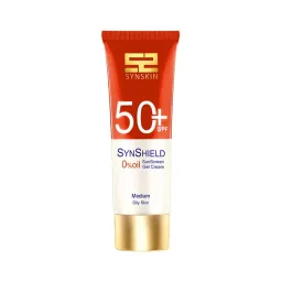 کرم ژل ضد آفتاب با SPF50 مدیوم حجم 50 میل ساین اسکین