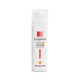 ضد آفتاب فلوئیدی با SPF50 مدل SUN DEFENCE مناسب انواع پوست حجم 50 میل سیسپرسا