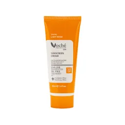 کرم ضد آفتاب با SPF50 بژ روشن مخصوص پوست چرب و مستعد آکنه حجم 40 میل وچه