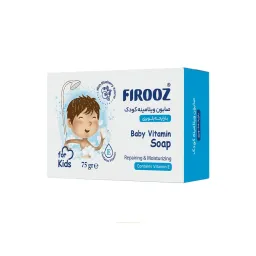 صابون ویتامینه آبی کودک مدل بلوبری وزن 75 گرم فیروز