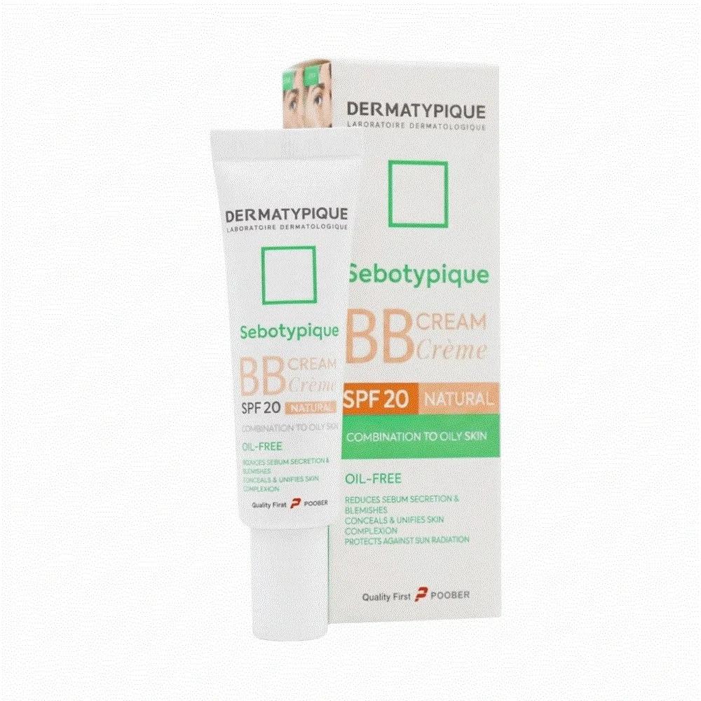 کرم BB با SPF20 رنگی بژ طبیعی مدل سبوتيپيک حجم 30 میل درماتیپیک