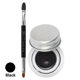 خط چشم ژله‌ای کاسه‌ای مدل Lasting Drama رنگ Noir Black میبلین