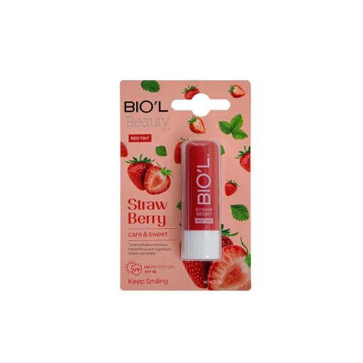 بالم لب توت فرنگی Care & Sweet مناسب انواع پوست بخصوص لب خشک 4.8 گرم بیول