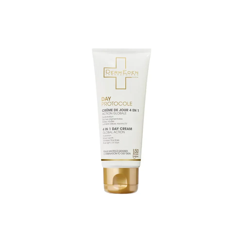 کرم روز مناسب پوست چرب و مختلط با SPF50 حجم 50 میل درمدن