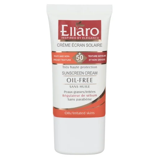 کرم ضدآفتاب SPF50+ فاقد چربی بی رنگ فاقد پارابن حجم 40 میل الارو