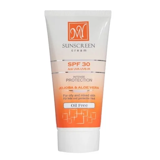 کرم ضدآفتاب SPF30 فاقد چربی بی رنگ حجم 50 میل مای