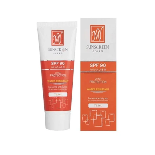 کرم ضدآفتاب SPF90 کرم پودری حجم 50 میل مای