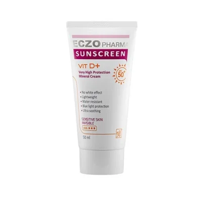 کرم ضد آفتاب با SPF50+ بی رنگ مینرال حجم 50 میل اگزو مای فارما