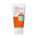 کرم ضدآفتاب SPF50+ هایلی پروتکتیو مناسب پوست‌های نرمال تا خشک رنگی تیره حجم 50 میل نئودرم