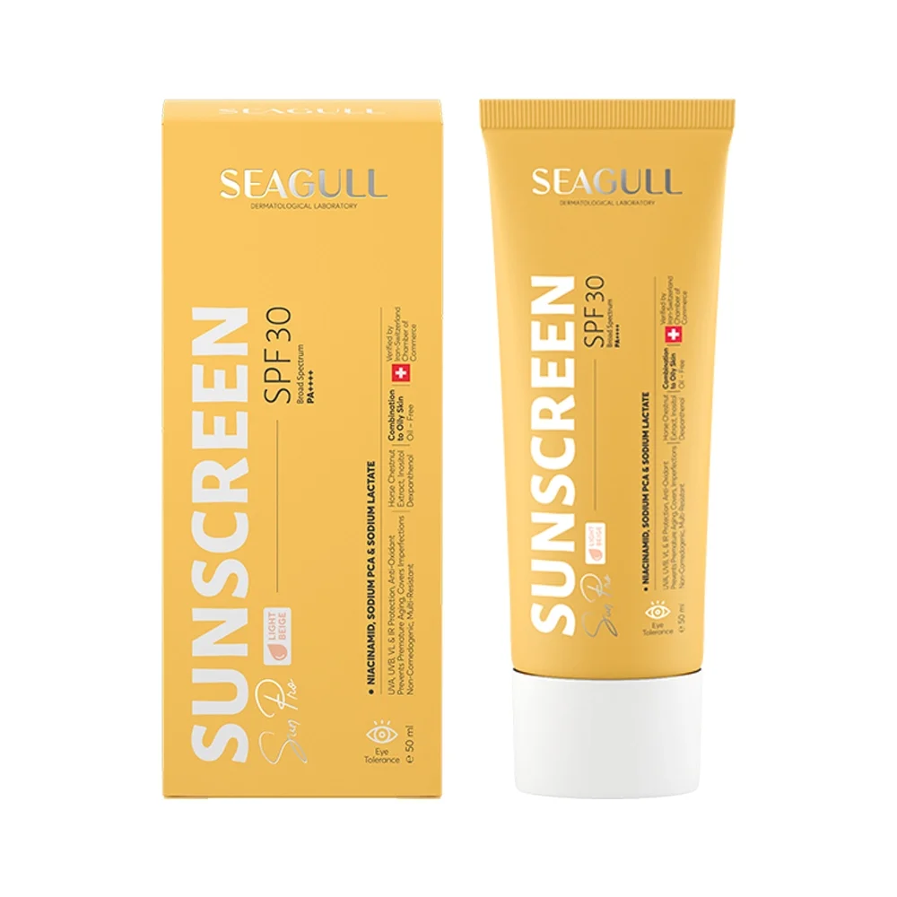ضد آفتاب با SPF30 رنگی بدون چربی حجم 50 میل سی گل