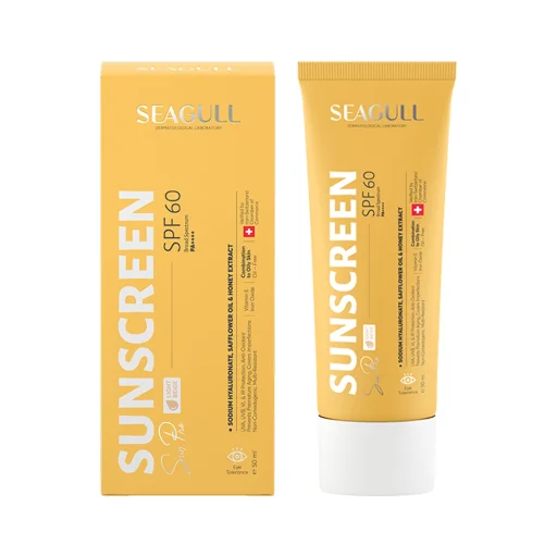 ضدآفتاب SPF60 رنگی بژ روشن فاقد چربی حجم 50 میل سی گل