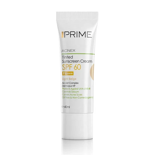 ضدآفتاب SPF60 بژ روشن حجم 40 میل پرایم