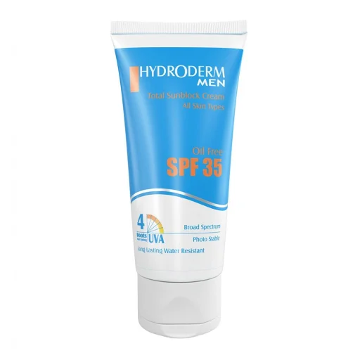 کرم ضدآفتاب SPF35 آقایان فاقد چربی حجم 50 میل هیدرودرم