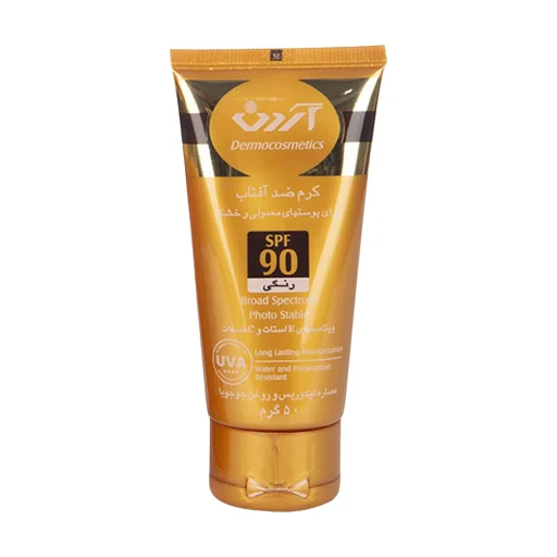 کرم ضدآفتاب رنگی SPF90 برای پوست‌های معمولی و خشک حجم 50 میل آردن