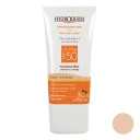 کرم ضد آفتاب با SPF50 رنگی بژ صدفی بدون چربی حجم 40 میل هیدرودرم