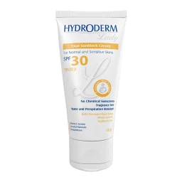 کرم ضدآفتاب SPF30 رنگی مناسب پوست‌های معمولی و حساس حجم 50 میل هیدرودرم
