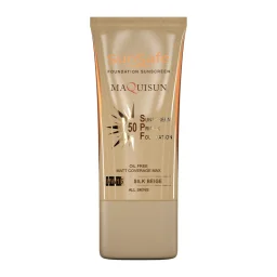 ضدآفتاب رنگی SPF50 فاقد چربی بژ ابریشمی کد NW15 حجم 40 میل سان سیف