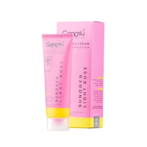 ضدآفتاب SPF50 پوست چرب رز روشن حجم 50 میل ژنو بایوتیک
