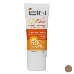 کرم ضدآفتاب بژ طبیعی تیوبی حجم 40 میل ای آی ان