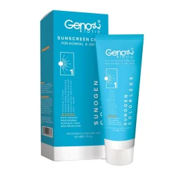 ضدآفتاب SPF50 خشک بی رنگ حجم 50 میل ژنو بایوتیک