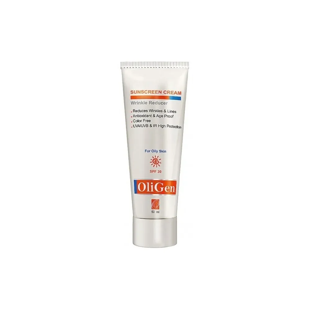 کرم ضد آفتاب با SPF30 بی رنگ مناسب پوست چرب حجم 50 میل الی ژن