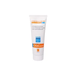 کرم ضد‌آفتاب SPF50 مناسب پوست‌های چرب رنگی حجم 50 میل الی ژن